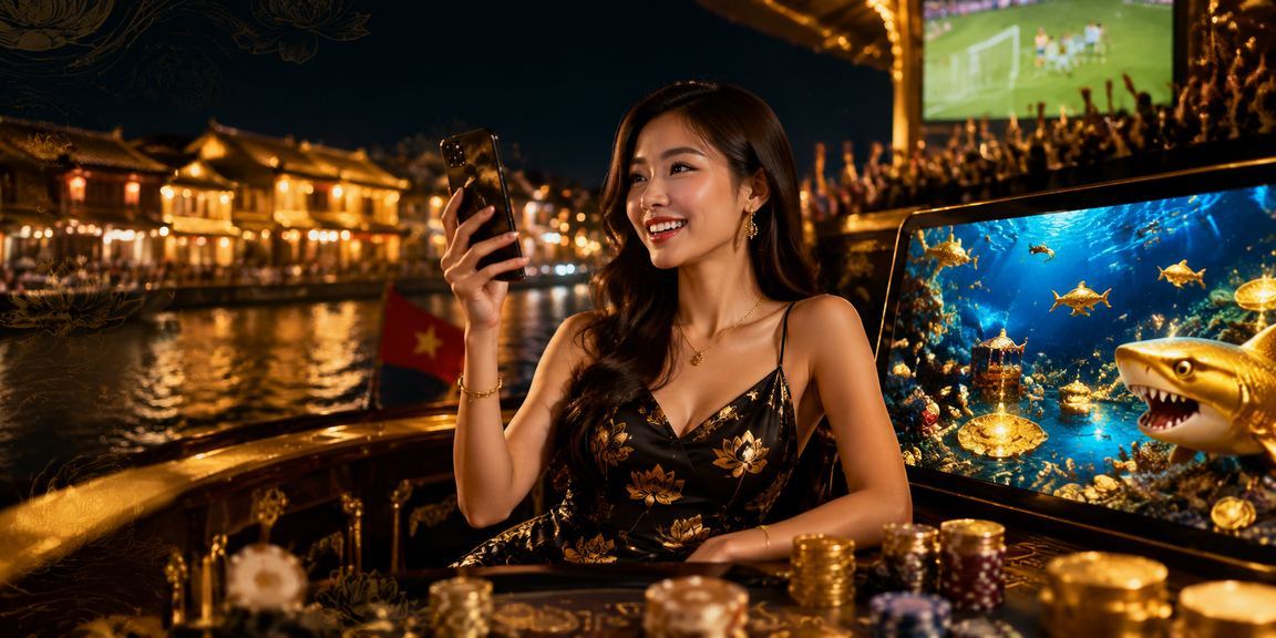 Người dùng Hội An vừa uống cà phê vừa chơi casino trên điện thoại di động